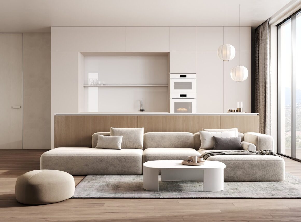 Salon z&nbsp;kuchnią – jak go&nbsp;urządzić? Poradnik aranżacyjny i&nbsp;inspiracje