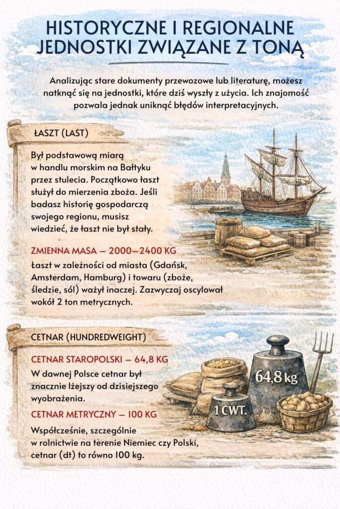 1 tona to ile kg? Ujęcie historyczne 