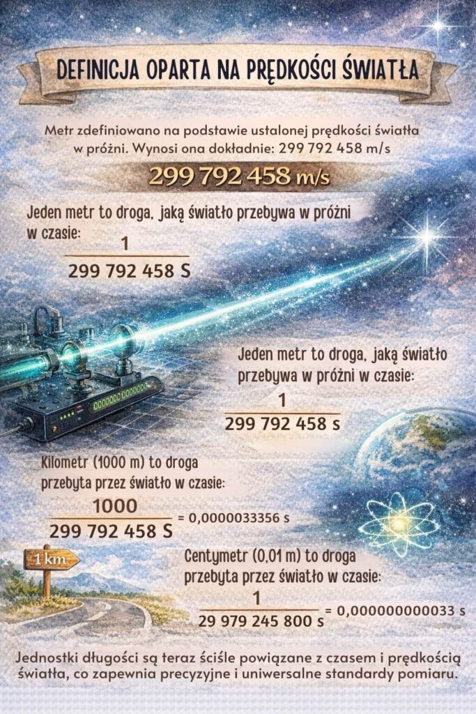 ile km ma cm - definicja oparta na prędkości światła