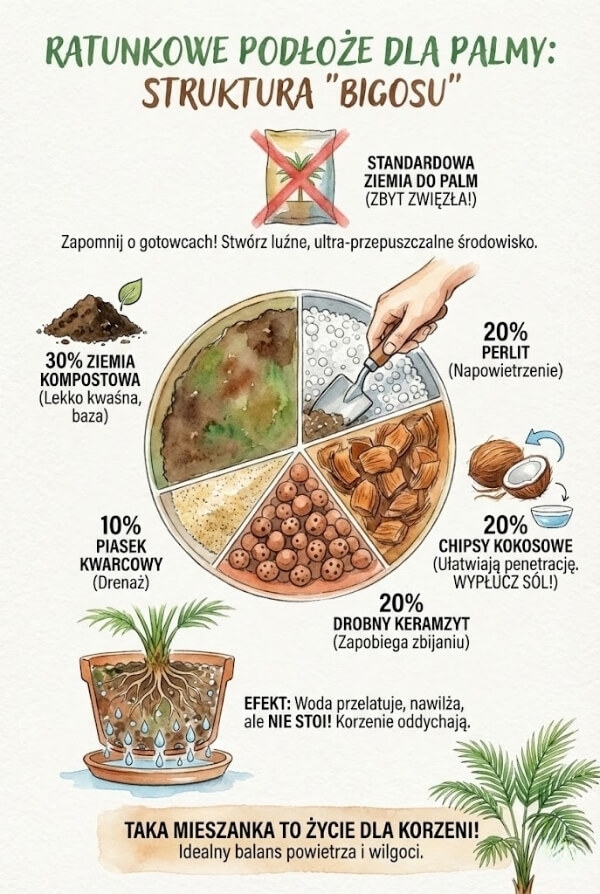 mieszanka na podłoże dla palmy