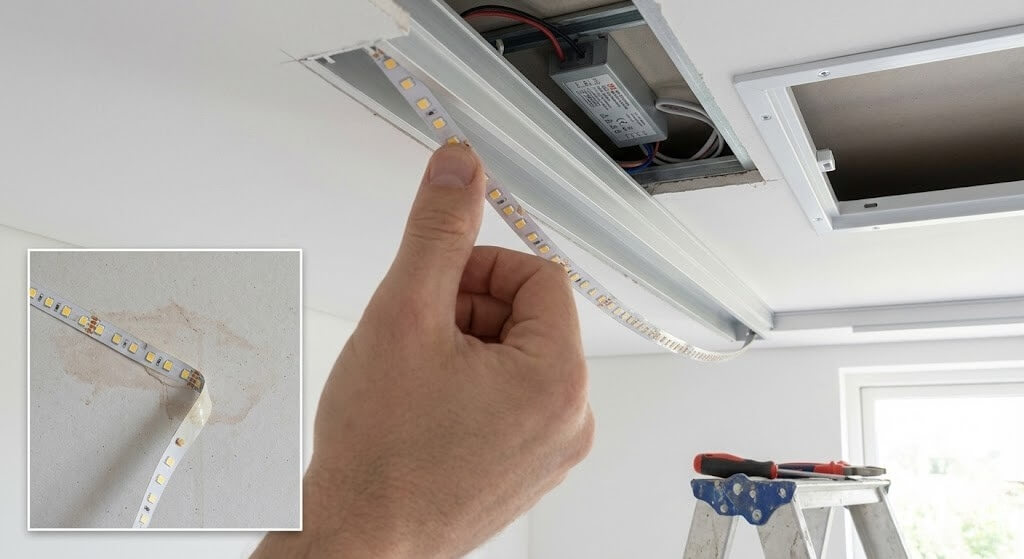 oświetlenie ledowe w profilu aluminiowum