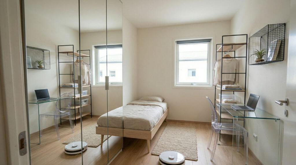 Jak urządzić pokój 2x3? Lekkie formy mebli 