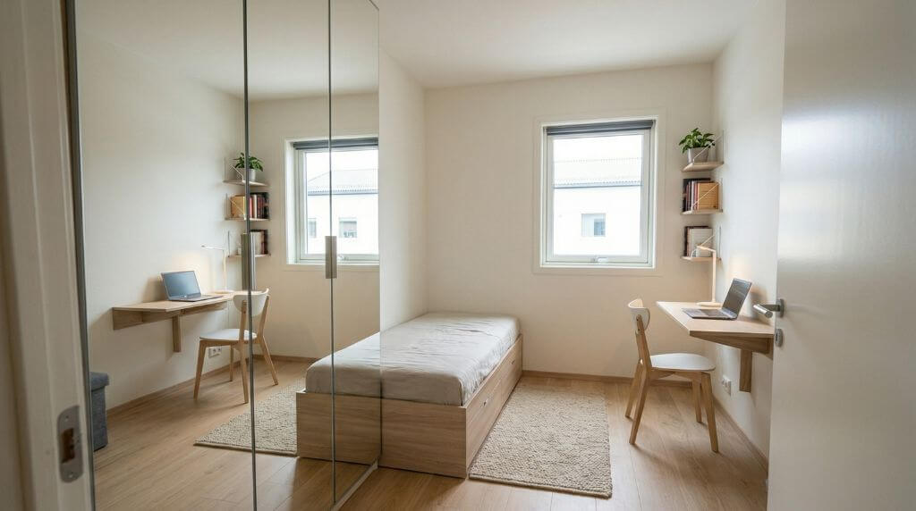 Lustra powiększające przestrzeń w niewielkim pokoju