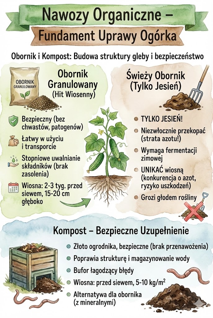 nawozy organiczne dla ogórków gruntowych