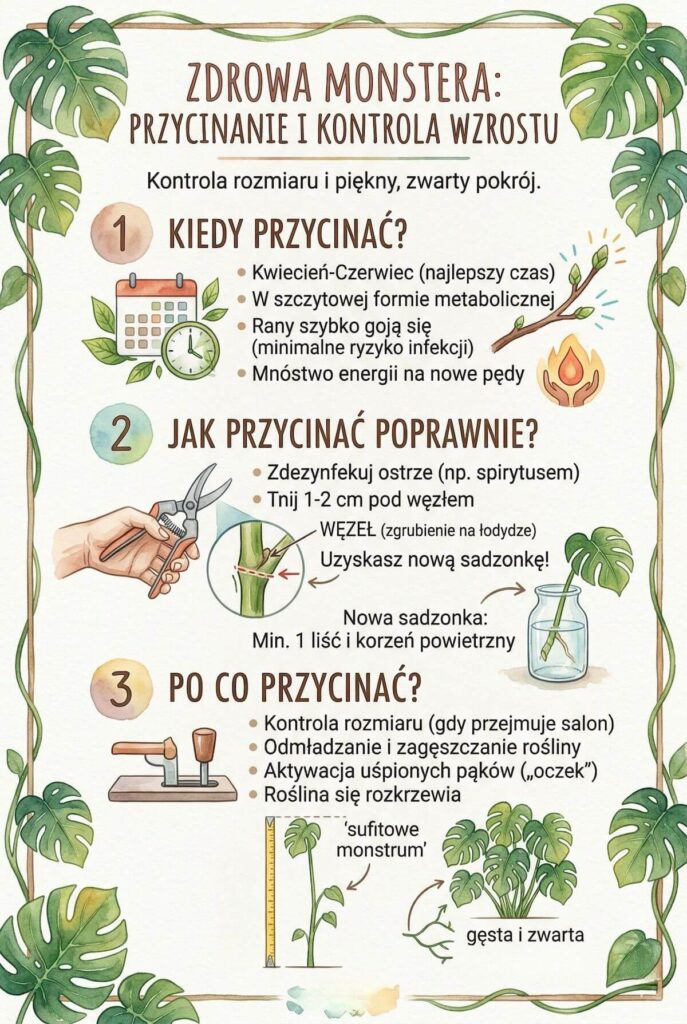 Monstera – jak dbać? Zasady przycinania 