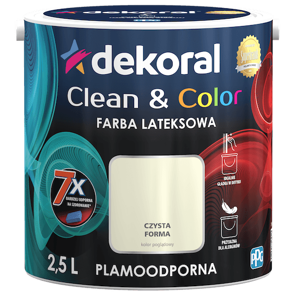 Dekoral Clean & Color farba do ścian odporna na zabrudzenia i łatwa w pielęgnacji