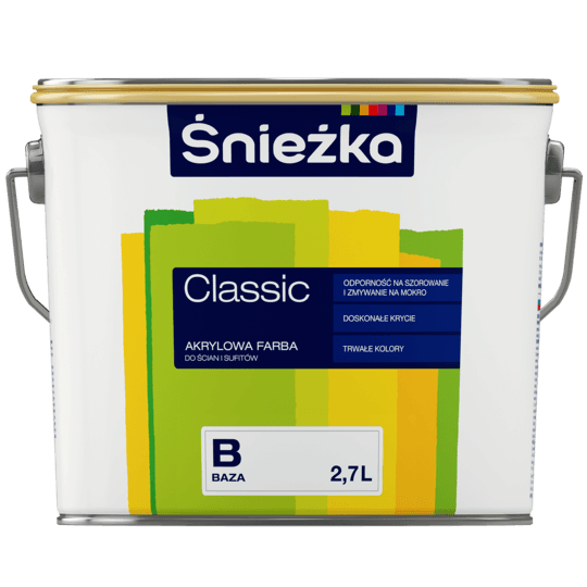 Śnieżka Classic budżetowa farba do szybkiego odświeżenia ścian w domu