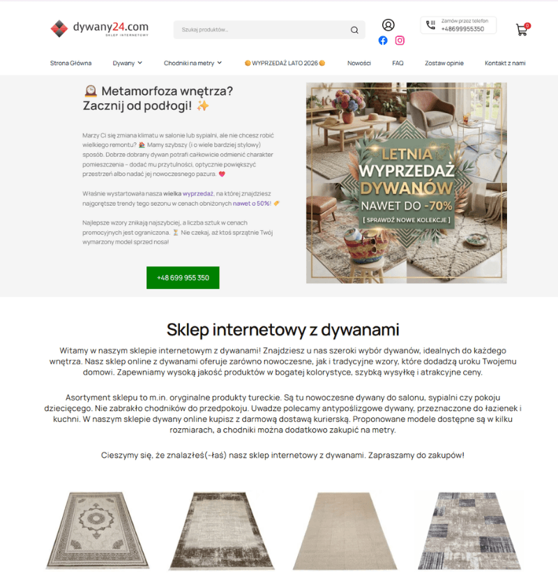 dywany do salonu w sklepie internetowym dwyany24.com